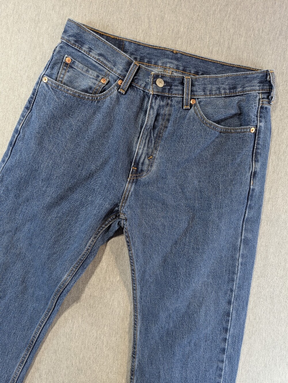Levi's 505 Regular Fit Straight Jeans Men's 33 X 30 Blue